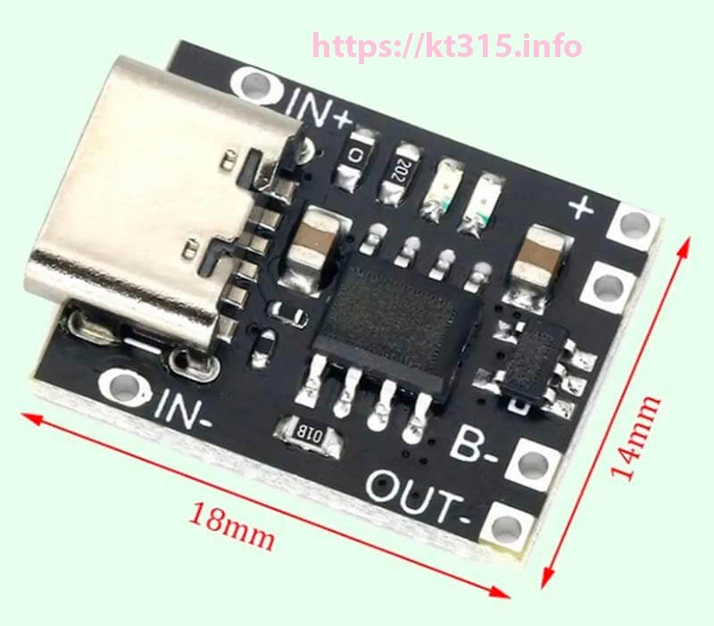 Модуль заряда 1S Li-ion TP4057 Type-C 5 Модуль заряда 1S Li-ion TP4057 Type-C