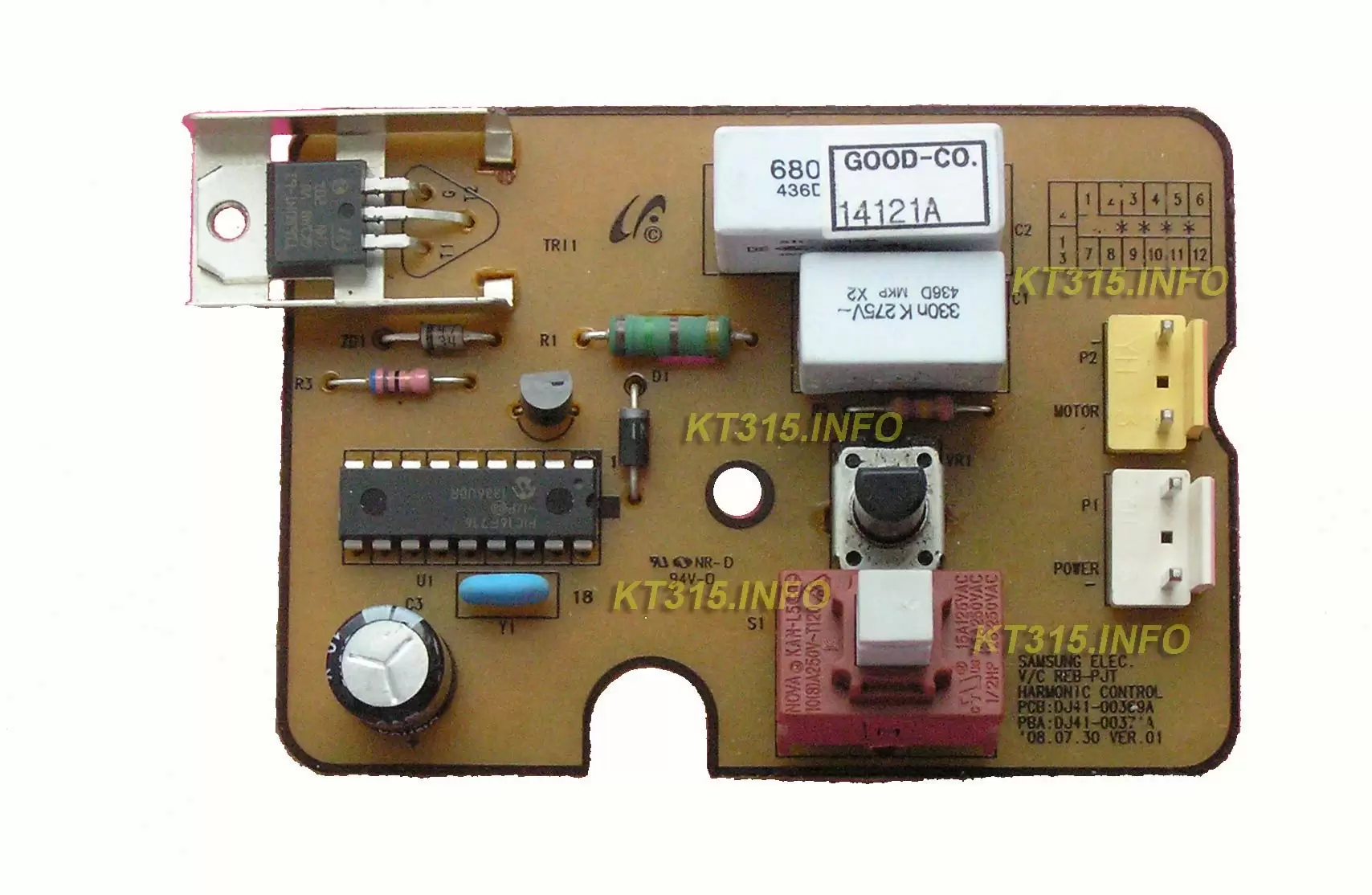 Плата управления к пылесосу Samsung DJ41-00369A(371A)