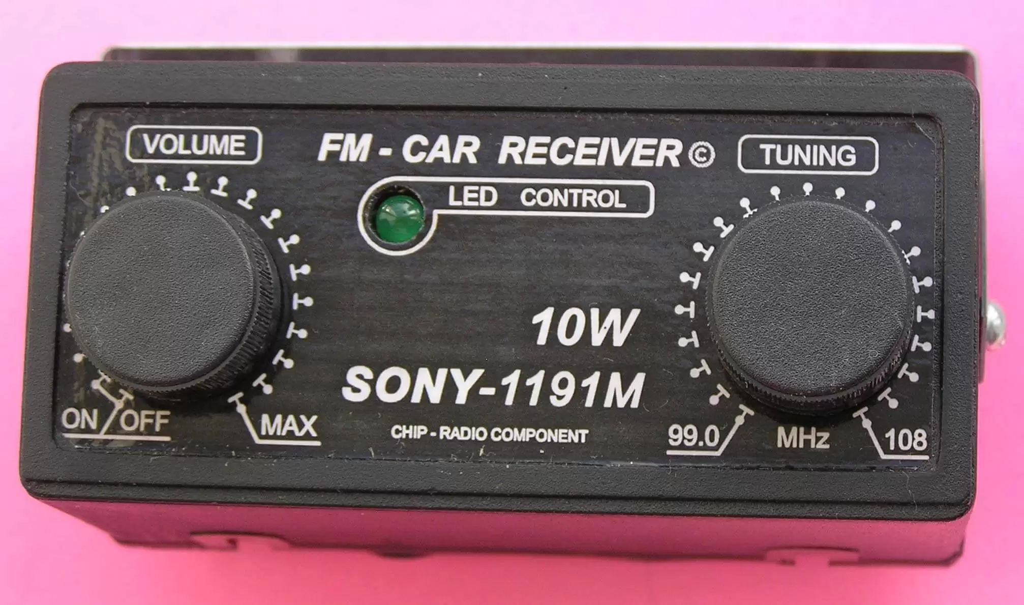 Автомобильный FM радиоприемник моно SONY-1191M 20W — изображение 5