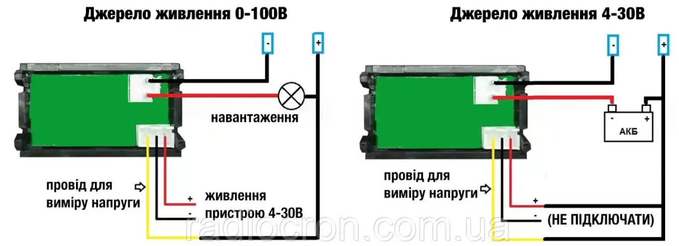 Вольтметр — Амперметр 100 В 10А 2 Вольтметр — Амперметр 0-100 В, 0-10А