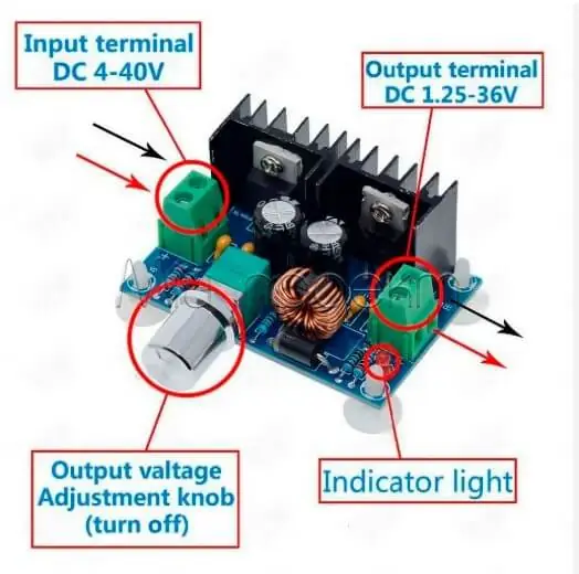Модуль XL4016E1 регулируемый понижающий DC-DC