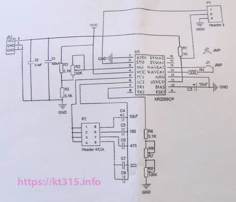 Генератор сигналов на базе XR2206 КИТ — изображение 2